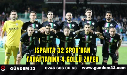 Isparta 32 Spor’dan Taraftarına 4 Gollü Zafer