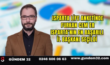 Isparta Life Anketinde Furkan Cem Er Isparta’nın En Başarılı İl Başkanı Seçildi