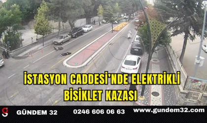 İstasyon Caddesi’nde Elektrikli Bisiklet Kazası