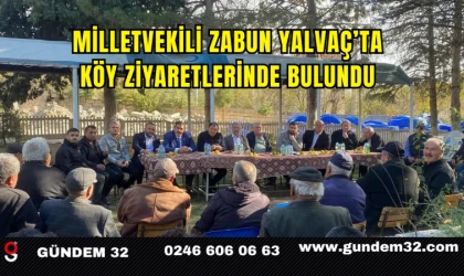 Milletvekili Zabun Yalvaç’ta Köy Ziyaretlerinde Bulundu