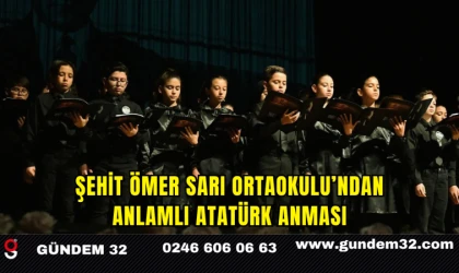 Şehit Ömer Sarı Ortaokulu’ndan Anlamlı Atatürk Anması