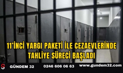 11’inci Yargı Paketi ile Cezaevlerinde Tahliye Süreci Başladı