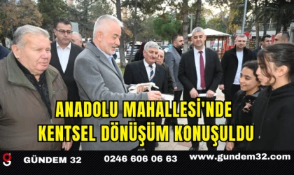 Anadolu Mahallesi'nde Kentsel Dönüşüm Konuşuldu