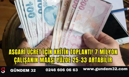 Asgari Ücret İçin Kritik Toplantı! 7 Milyon Çalışanın Maaşı Yüzde 25-33 Artabilir
