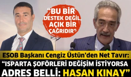 ESOB Başkanı Cengiz Üstün’den Net Tavır