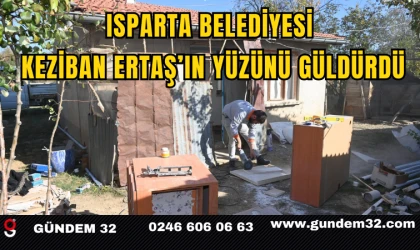 Isparta Belediyesi, Çaltı Köyü’nde Keziban Ertaş’ın Yüzünü Güldürdü