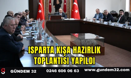Isparta Kışa Hazırlık Toplantısı Yapıldı