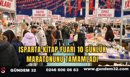 Isparta Kitap Fuarı 10 Günlük Maratonunu Tamamladı