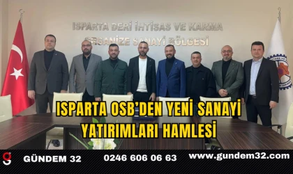 Isparta OSB’den Yeni Sanayi Yatırımları Hamlesi