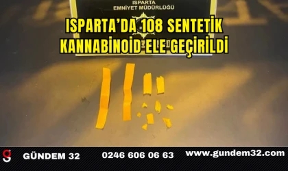 Isparta’da 108 Sentetik Kannabinoid Ele Geçirildi