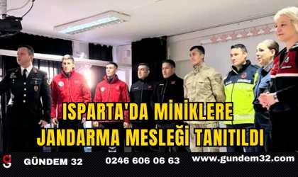 Isparta'da Miniklere Jandarma Mesleği Tanıtıldı
