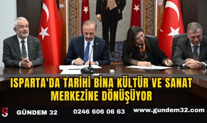 Isparta'da Tarihi Bina Kültür ve Sanat Merkezine Dönüşüyor