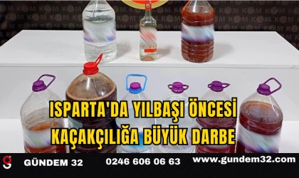 Isparta'da Yılbaşı Öncesi Kaçakçılığa Büyük Darbe
