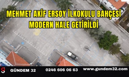 Mehmet Akif Ersoy İlkokulu Bahçesi Modern Hale Getirildi