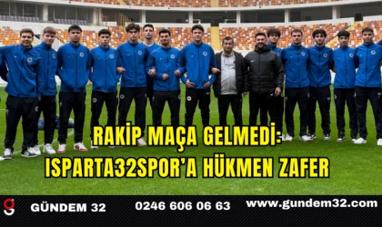Rakip Maça Gelmedi: Isparta32spor’a Hükmen Zafer
