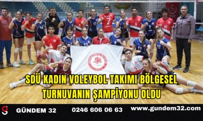 SDÜ Kadın Voleybol Takımı Bölgesel Turnuvanın Şampiyonu Oldu