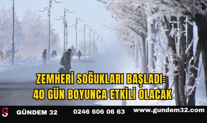 Zemheri Soğukları Başladı: 40 Gün Boyunca Etkili Olacak