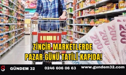 Zincir Marketlerde Pazar Günü Tatili Kapıda!