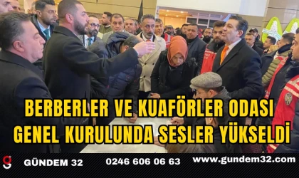 Berberler ve Kuaförler Odası Genel Kurulunda Sesler Yükseldi
