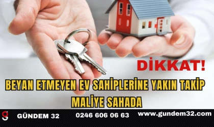 Beyan Etmeyen Ev Sahiplerine Yakın Takip: Maliye Sahada