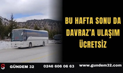 Bu Hafta Sonu Da Davraz’a Ulaşım Ücretsiz