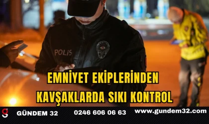 Emniyet Ekiplerinden Kavşaklarda Sıkı Kontrol