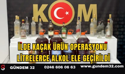İlde Kaçak Ürün Operasyonu: Litrelerce Alkol Ele Geçirildi
