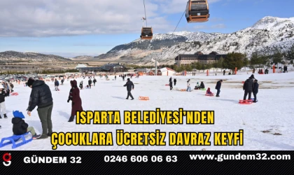 Isparta Belediyesi’nden Çocuklara Ücretsiz Davraz Keyfi