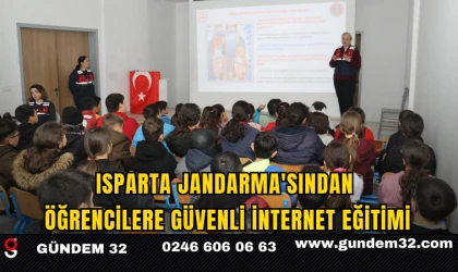 Isparta Jandarma'sından Öğrencilere Güvenli İnternet Eğitimi