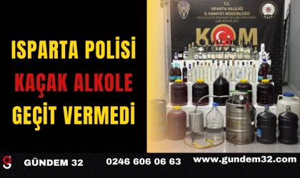 Isparta Polisi Kaçak Alkole Geçit Vermedi