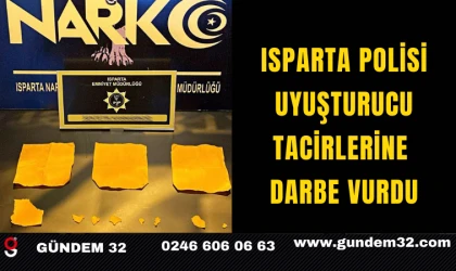 Isparta Polisi Uyuşturucu Tacirlerine Darbe Vurdu