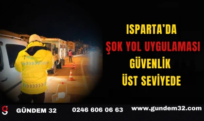 Isparta’da Şok Yol Uygulaması: Güvenlik Üst Seviyede