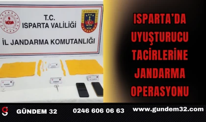 Isparta’da Uyuşturucu Tacirlerine Jandarma Operasyonu