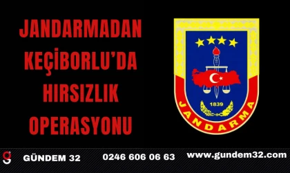 Jandarmadan Keçiborlu’da Hırsızlık Operasyonu
