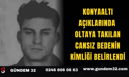 Konyaaltı Açıklarında Oltaya Takılan Cansız Bedenin Kimliği Belirlendi