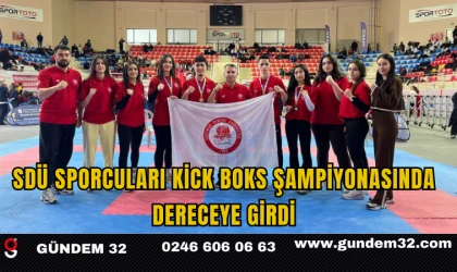 SDÜ Sporcuları Kick Boks Şampiyonasında Dereceye Girdi