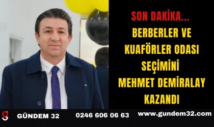 Son Dakika: Berberler ve Kuaförler Odası Seçimini Mehmet Demiralay Kazandı