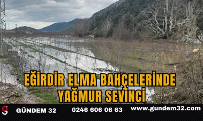 Eğirdir Elma Bahçelerinde Yağmur Sevinci