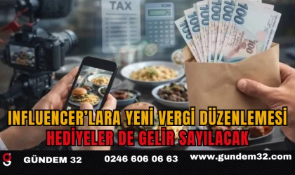 Influencer’lara Yeni Vergi Düzenlemesi: Hediyeler de Gelir Sayılacak
