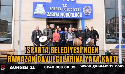 Isparta Belediyesi’nden Ramazan Davulcularına Yaka Kartı