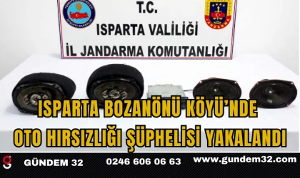 Isparta Bozanönü Köyü’nde Oto Hırsızlığı Şüphelisi Yakalandı