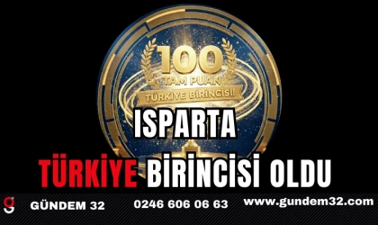 ISPARTA TÜRKİYE BİRİNCİSİ OLDU