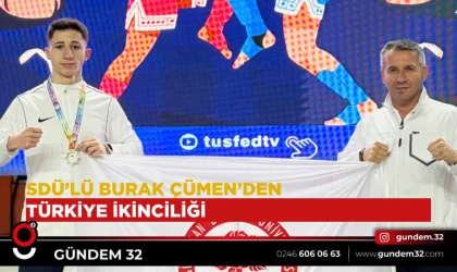 SDÜ’lü Sporcu Burak Çümen’den Muay Thai’de Türkiye İkinciliği
