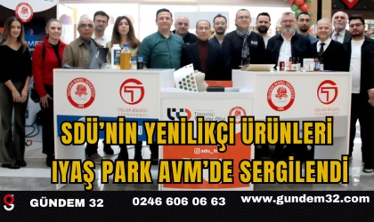 SDÜ’nin Yenilikçi Ürünleri IYAŞ Park AVM’de Sergilendi