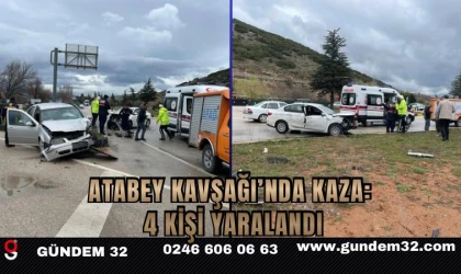 Atabey Kavşağı’nda Kaza: 4 Kişi Yaralandı