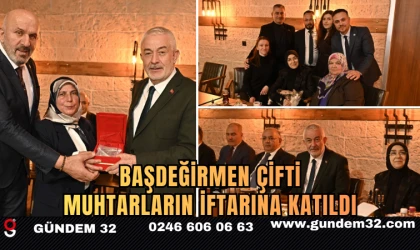 Başdeğirmen Çifti, Muhtarların İftarına Katıldı