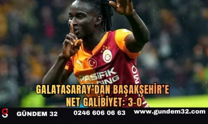 Galatasaray’dan Başakşehir’e Net Galibiyet: 3-0
