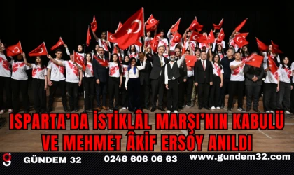 Isparta’da İstiklâl Marşı’nın Kabulü ve Mehmet Âkif Ersoy Anıldı