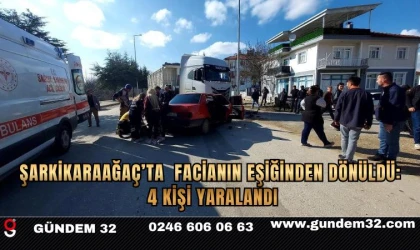 Şarkikaraağaç’ta Facianın Eşiğinden Dönüldü: 4 Kişi Yaralandı