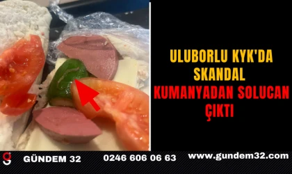 ULUBORLU KYK'DA SKANDAL KUMANYADAN SOLUCAN ÇIKTI